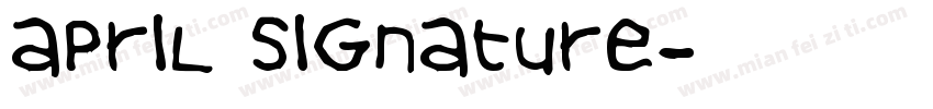 April Signature字体转换